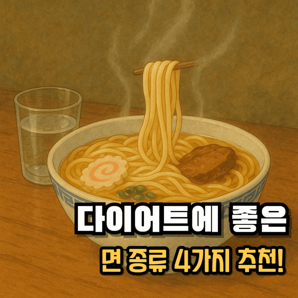다이어트에 좋은 면 요리 4가지 추천!